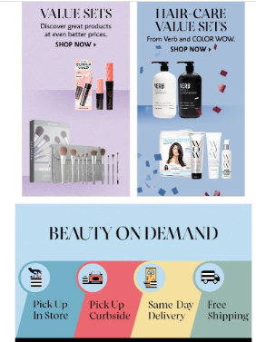 Sephora’s Spring email newsletter
